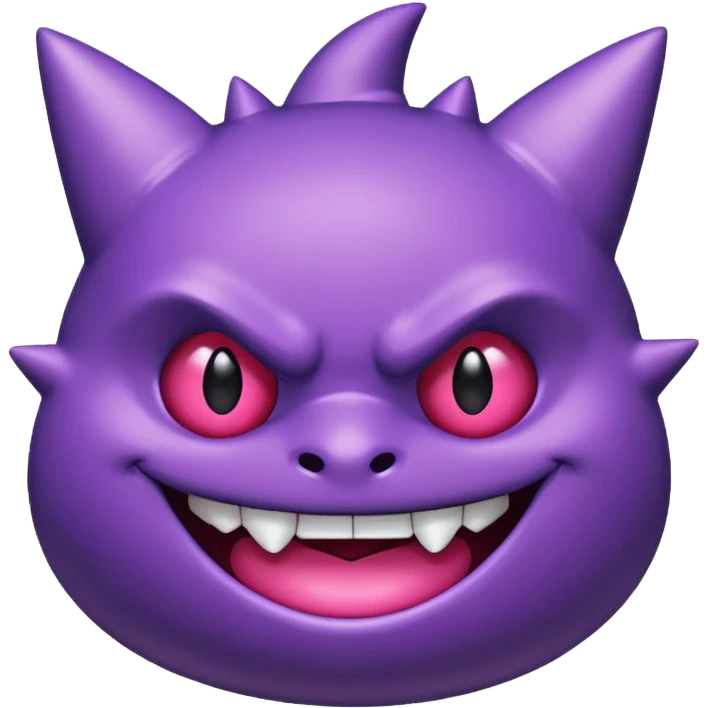 glitter purple and pink gengar emoji