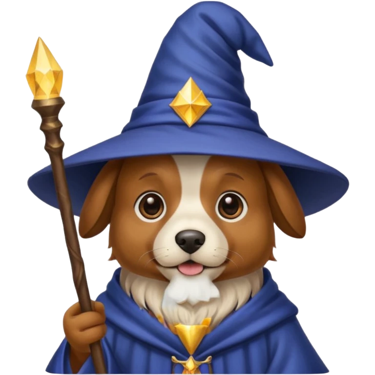 Dog wizard emoji