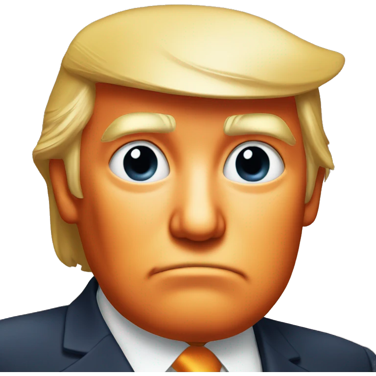 Donald Trump orange face  emoji
