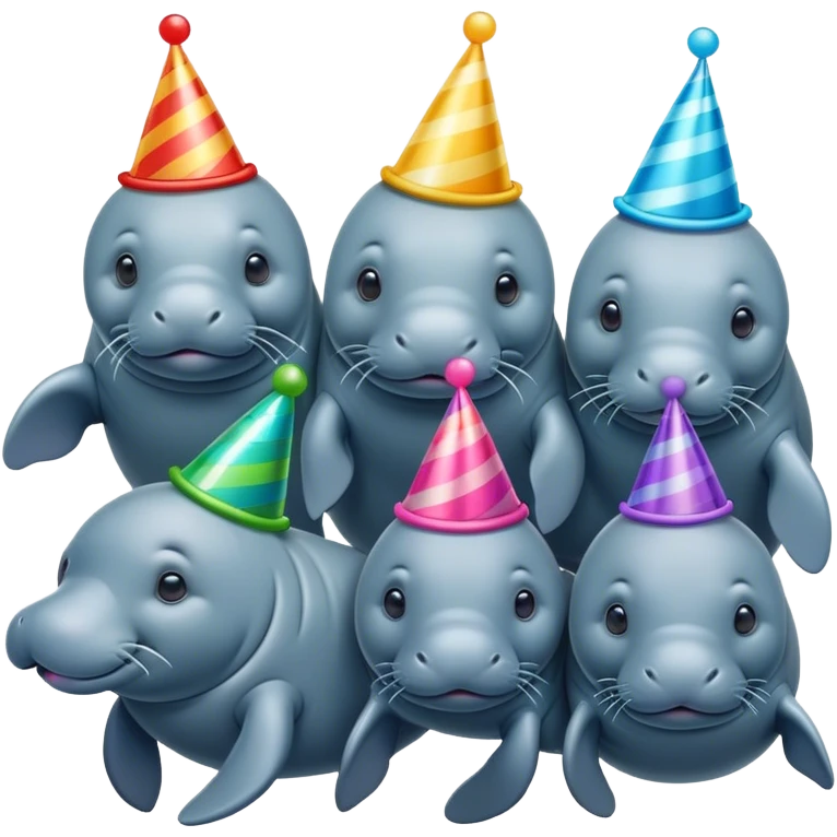 Manatees birthday emoji