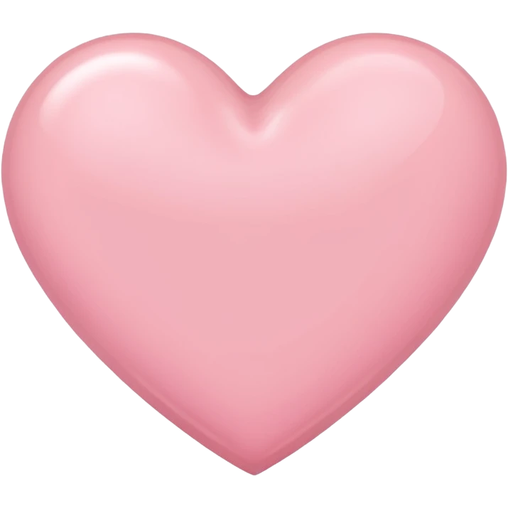 Light pink heart emoji