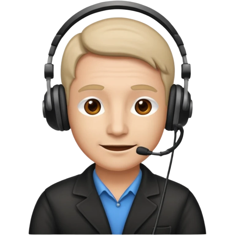 Stage manager no hat emoji