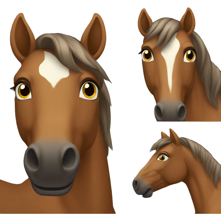 brown horse emoji
