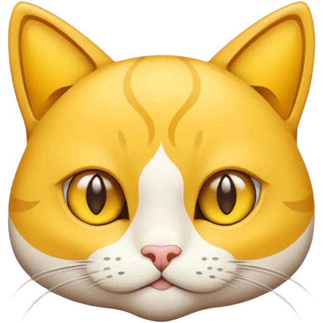 Gato amarillo con ojos de estrella emoji
