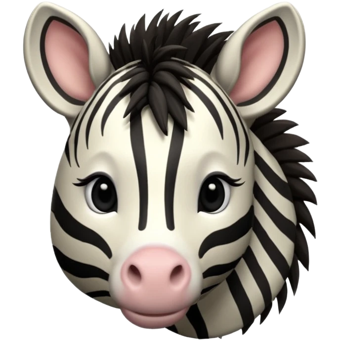 zebra's face emoji