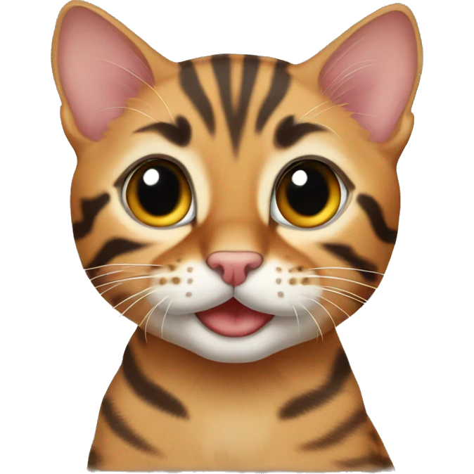 Bengal kitten emoji