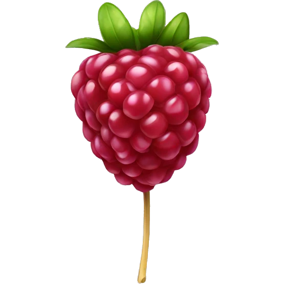 single raspberry  emoji
