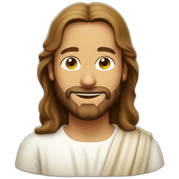 Jesus smiling emoji