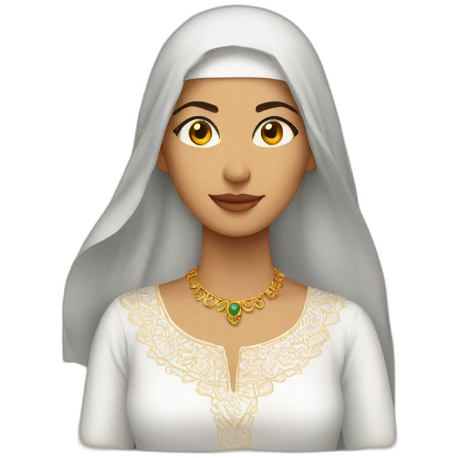 Femme marocaine sans voile emoji
