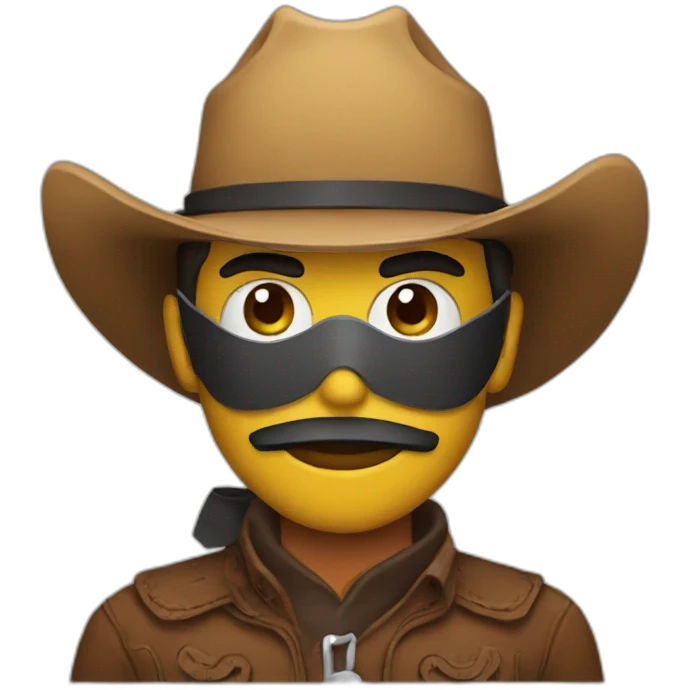 Cowboy wearing a mask  emoji