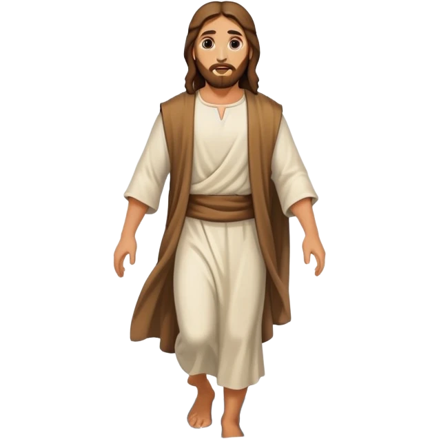 Jesus walking on water emoji