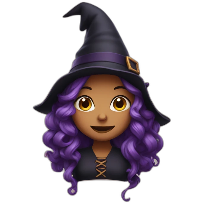 cute witch emoji