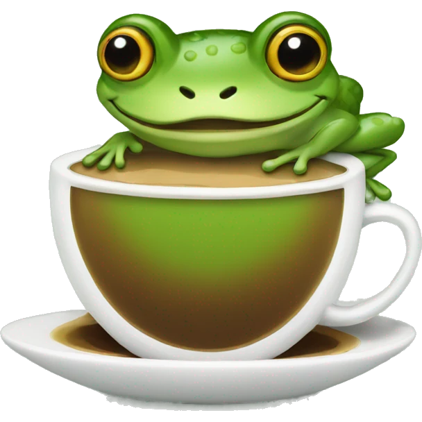 frog coffee emoji
