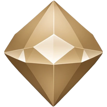 “Minimal emoji of Pix logo: khaki diamond, smooth curves, clean modern look.” emoji