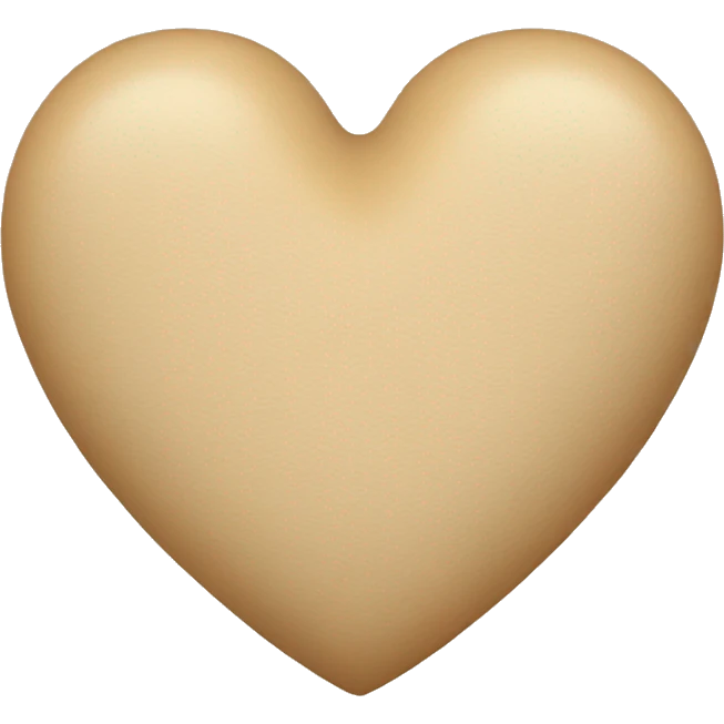 Beige heart  emoji