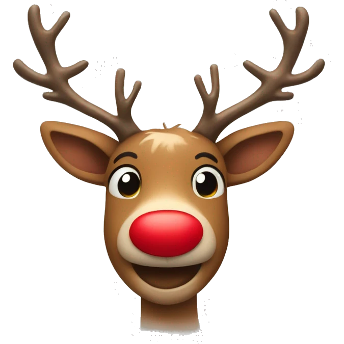 Red Nosed Reindeer emoji