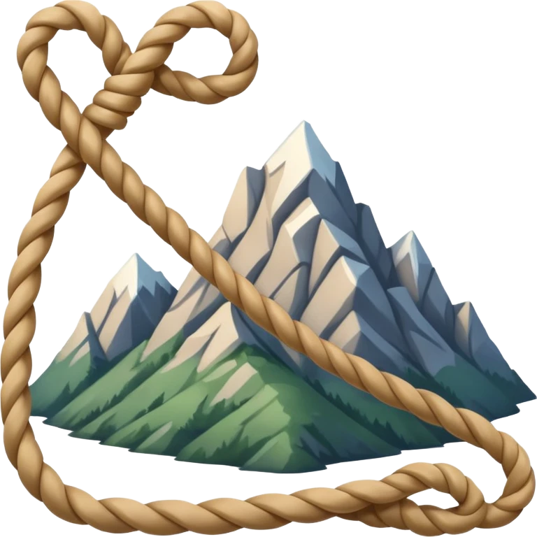 mountain rope emoji