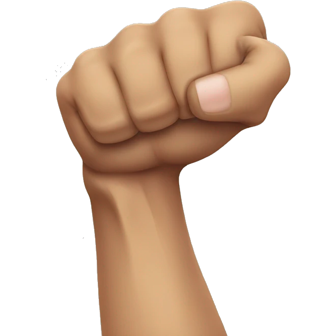 single arm with muscle emoji
