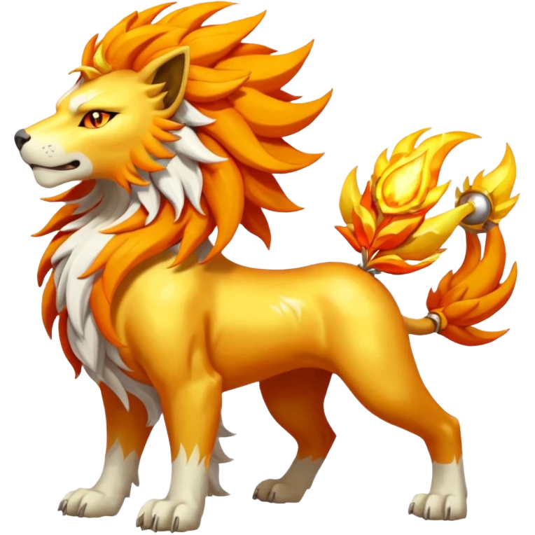 Pyroar-Solgaleo-Fakémon-hybrid-creature (full body)  emoji