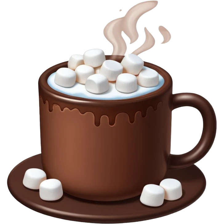 hot chocolate with marshmallows emoji