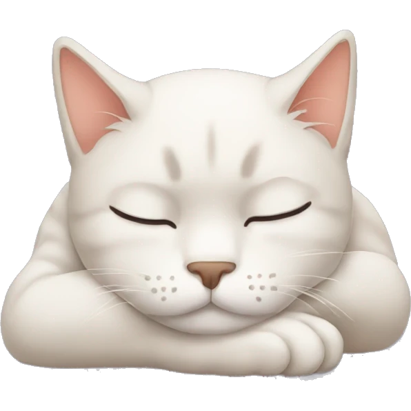 Sleepy cat emoji