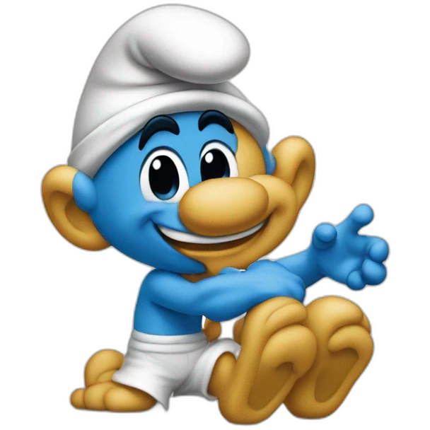 Smurfs sasette emoji