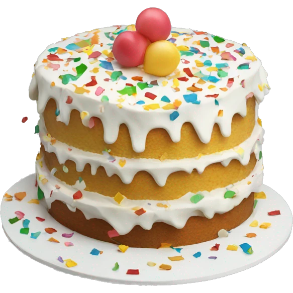 Confetti cake  emoji