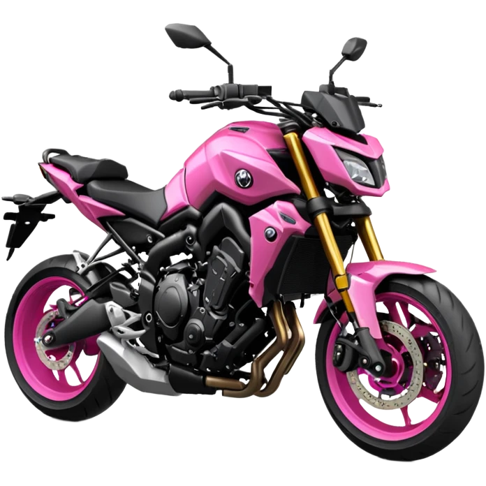 Yamaha mt09 rosada  emoji