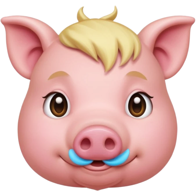 Pig blonde emoji