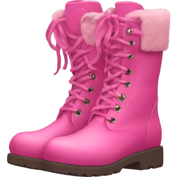 Pink boots emoji