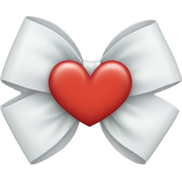 Heart bow emoji