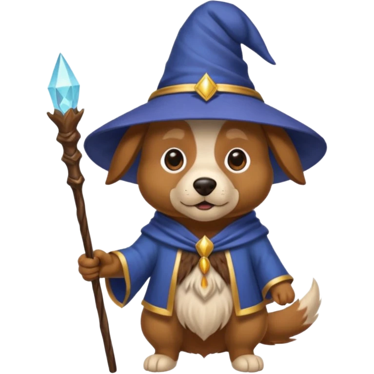 Dog wizard emoji