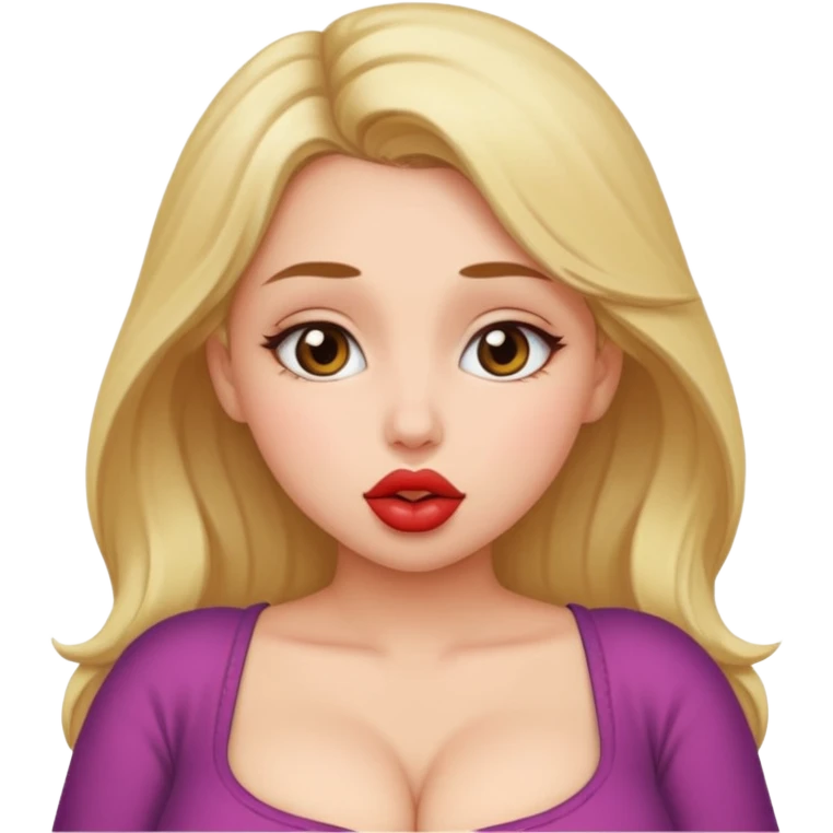 girl big big boobs kiss  emoji