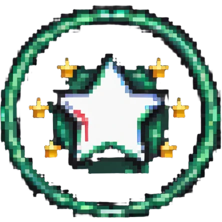 Moderator badge with star, admin logo emoji