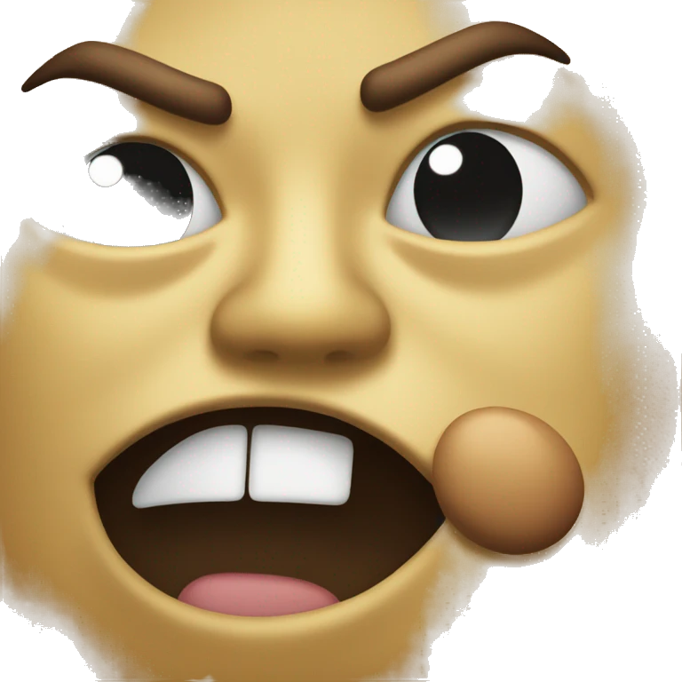 Winking emoji getting hit by another emoji emoji