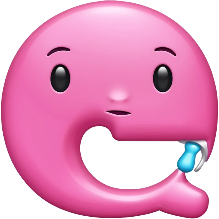 Pink letter u emoji