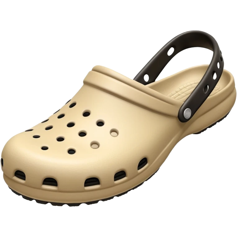 I need emojis of classic original Crocs shoe in pure White, pure Black and pure Beige emoji