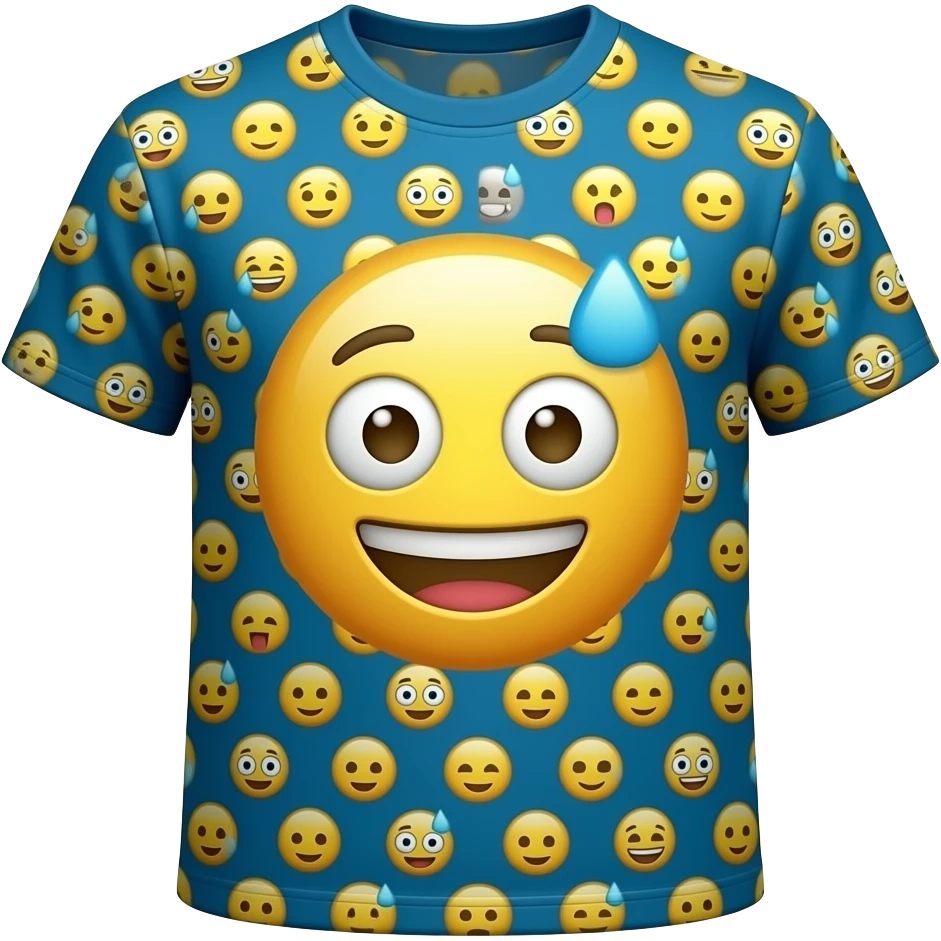 t-shirt same style, same color palette, consistent design, part of an emoji set emoji