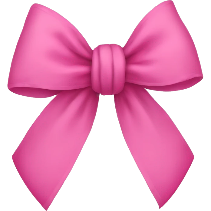 One singular pink bow emoji
