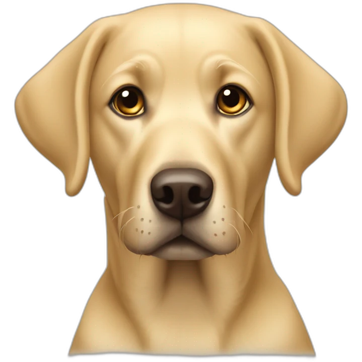 blonde labrador emoji