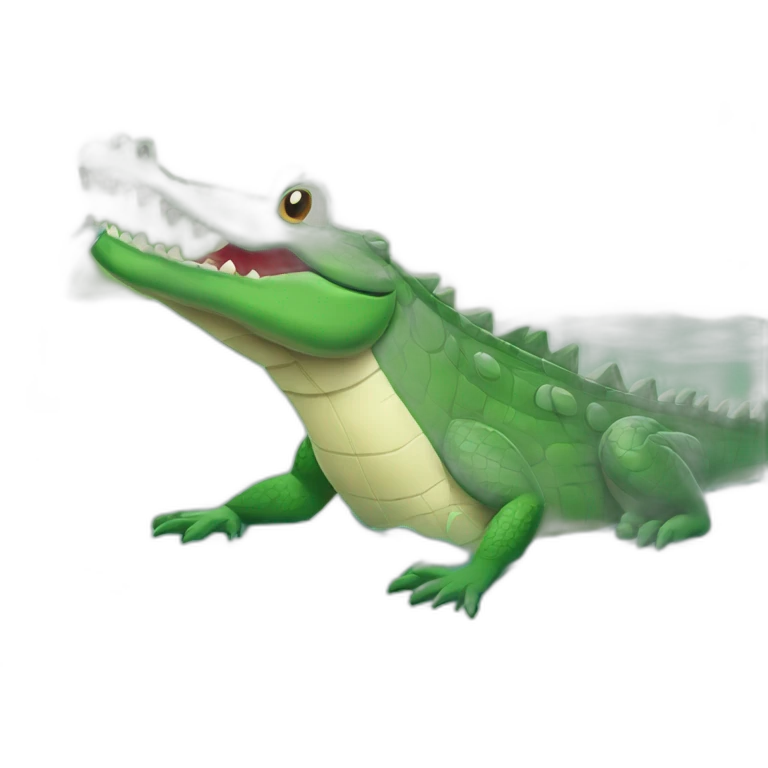 Crocodile dans l'eau emoji