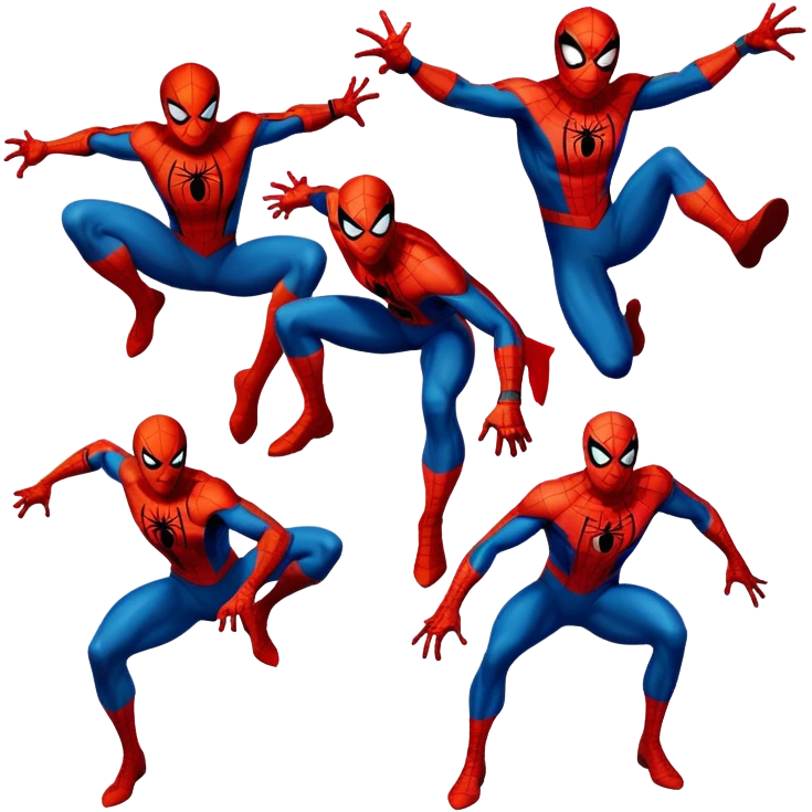 Different version of spider mans  emoji