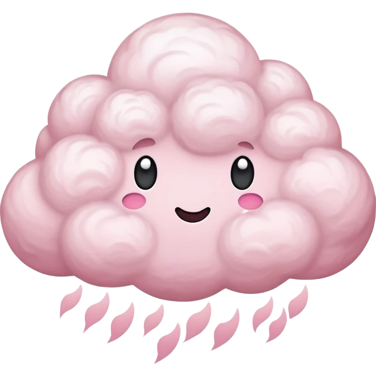 light pink storm cloud emoji