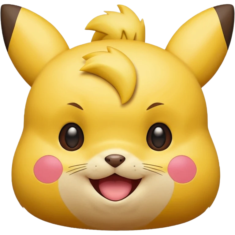 Pikachu version ios avec que la tête plus mignon emoji