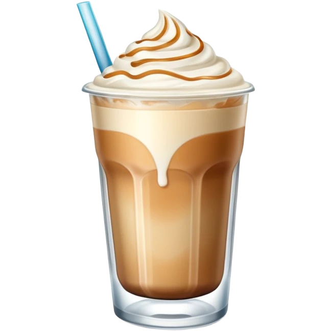Iced latte emoji