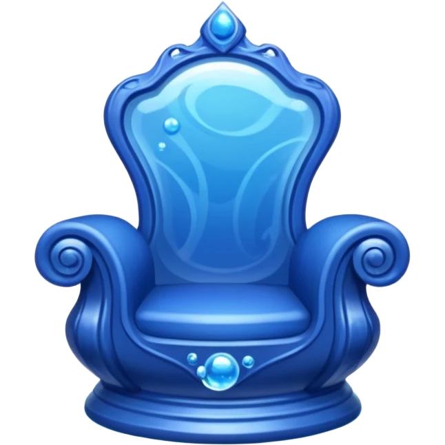 Sapphire water throne emoji
