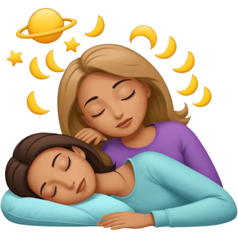 mujer acostada soñando emoji