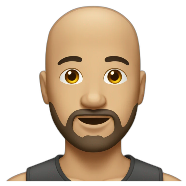 bald-guy-goatee emoji