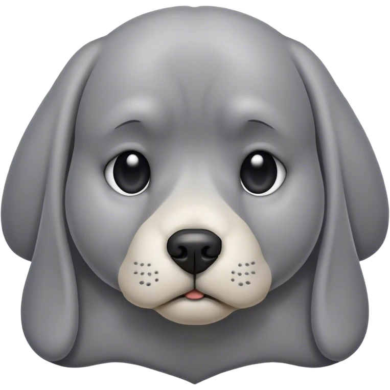 Depressed dog emoji