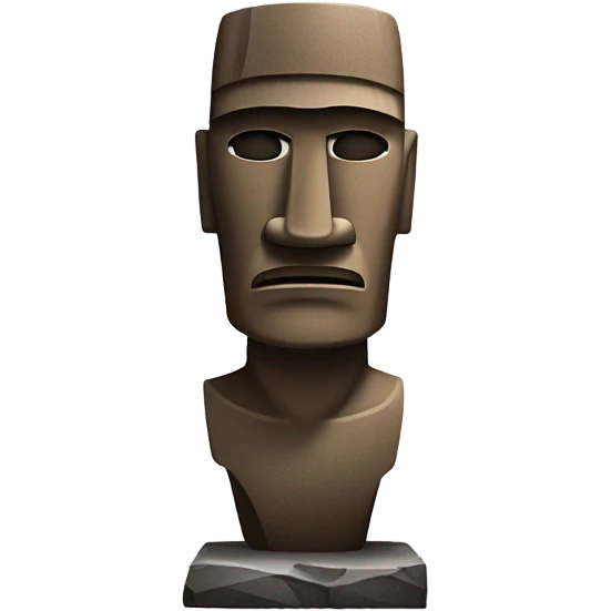 Moai hulk emoji